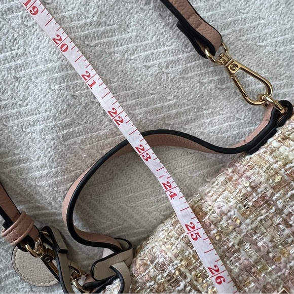 Dune London Tweed Pink/Cream Satchel - Picture 9 of 12